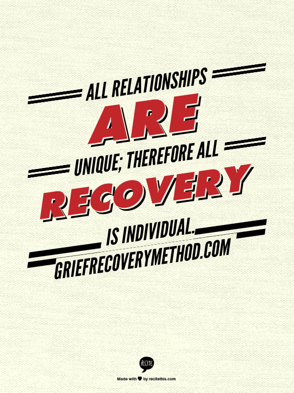 relationships are unique grief recovery individual.png