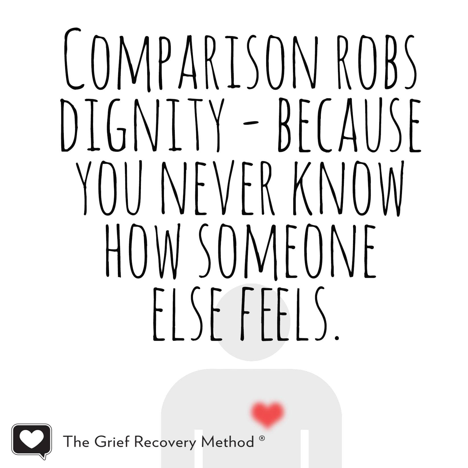 Grief: Why Comparing Losses Never Helps and Often Hurts