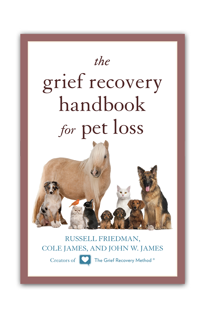 Book cover of Grief recovery handbook for pet loss