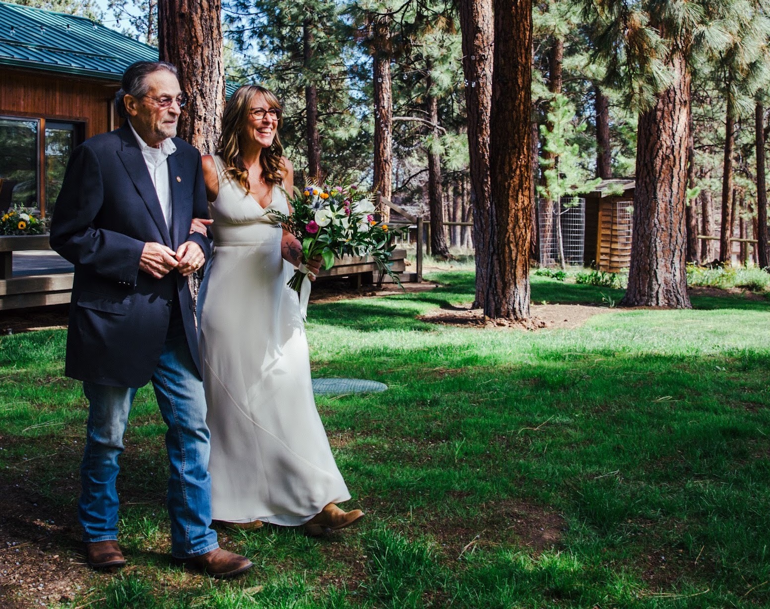 john james and daughter allison james-henry at her wedding sisters oregon